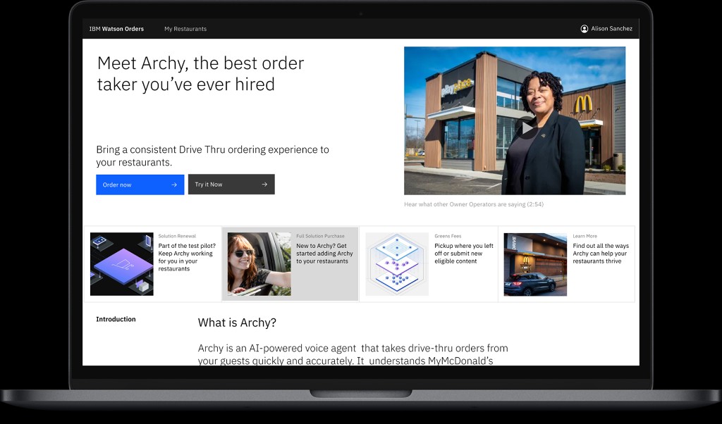 IBM Watson Orders